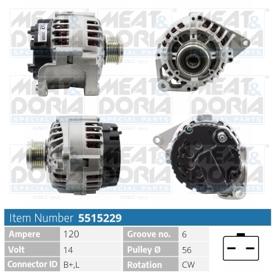 Alternatore MEAT & DORIA 5515229