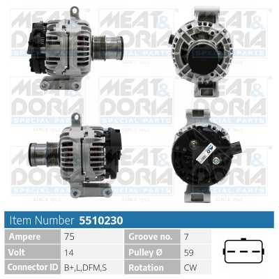 Alternatore MEAT & DORIA 5510230