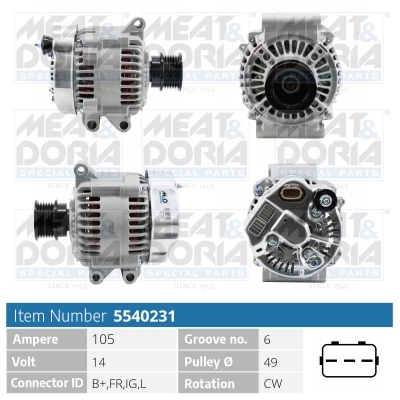 Alternatore MEAT & DORIA 5540231