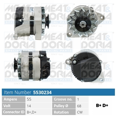 Alternatore MEAT & DORIA 5530234