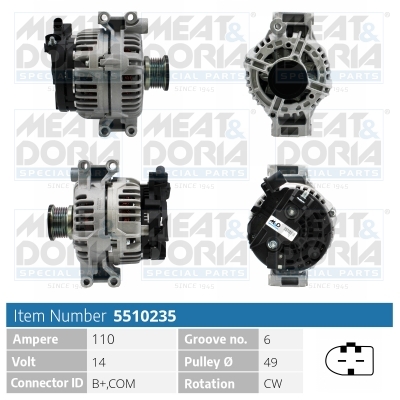 Alternatore MEAT & DORIA 5510235