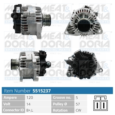 Alternatore MEAT & DORIA 5515237