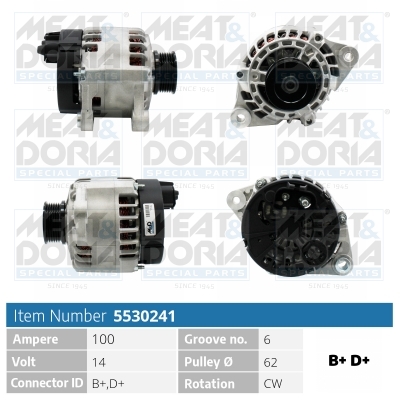 Alternatore MEAT & DORIA 5530241