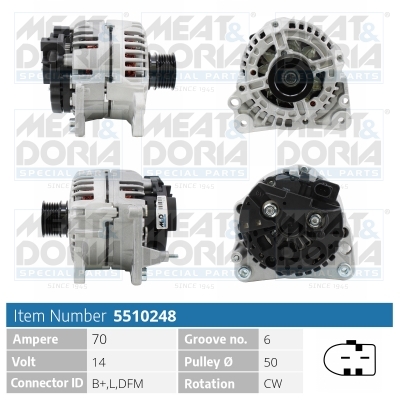Alternatore MEAT & DORIA 5510248