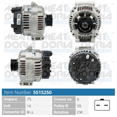 Alternatore MEAT & DORIA 5515250