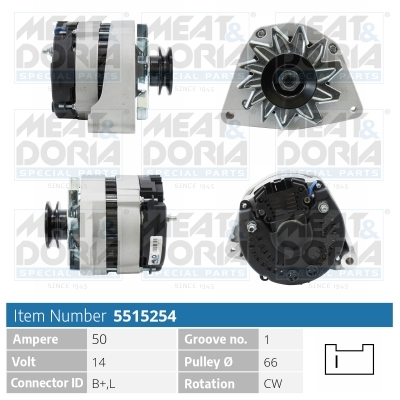 Alternatore MEAT & DORIA 5515254