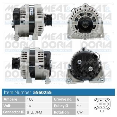 Alternatore MEAT & DORIA 5560255