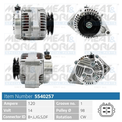 Alternatore MEAT & DORIA 5540257