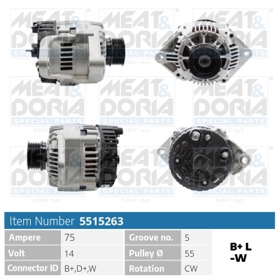 Alternatore MEAT & DORIA 5515263