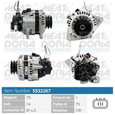 Alternatore MEAT & DORIA 5532267