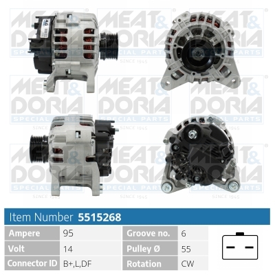 Alternatore MEAT & DORIA 5515268