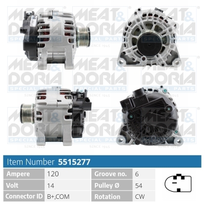 Alternatore MEAT & DORIA 5515277