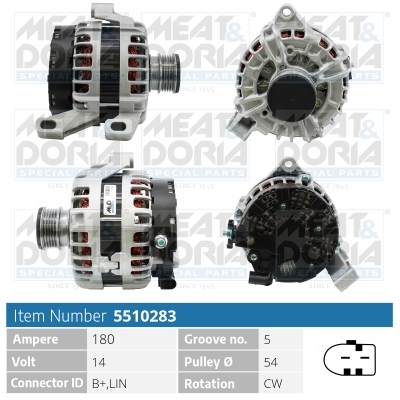 Alternatore MEAT & DORIA 5510283