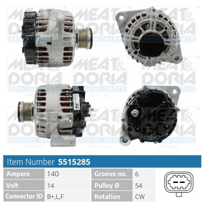 Alternatore MEAT & DORIA 5515285