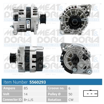 Alternatore MEAT & DORIA 5560293