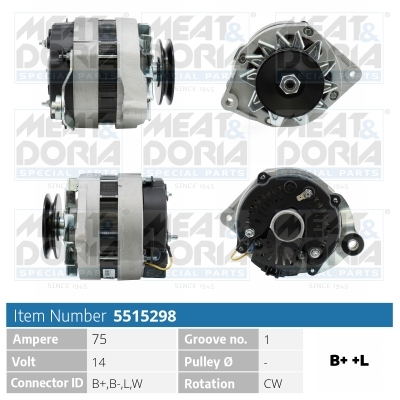 Alternatore MEAT & DORIA 5515298