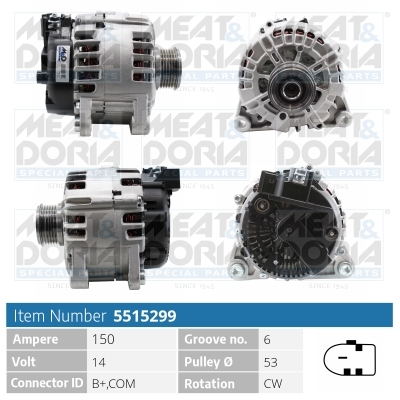 Alternatore MEAT & DORIA 5515299