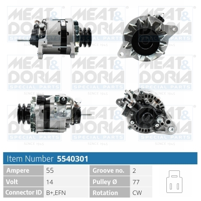 Alternatore MEAT & DORIA 5540301