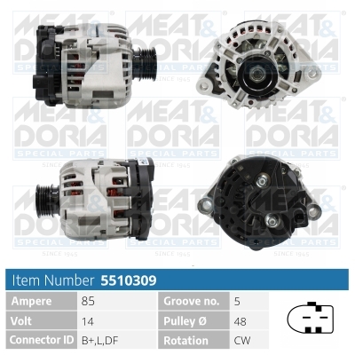 Alternatore MEAT & DORIA 5510309