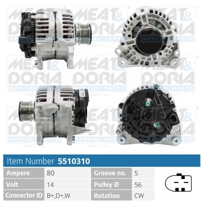 Alternatore MEAT & DORIA 5510310