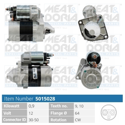 Motorino d'avviamento MEAT & DORIA 5015028