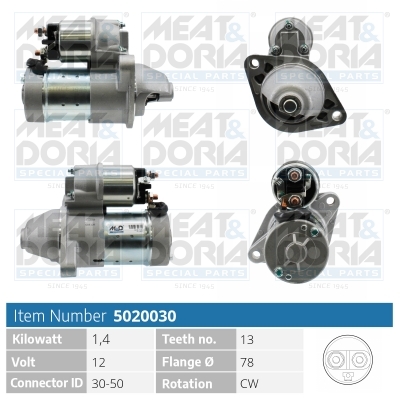 Motorino d'avviamento MEAT & DORIA 5020030