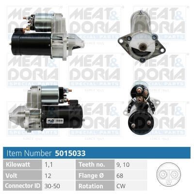 Motorino d'avviamento MEAT & DORIA 5015033