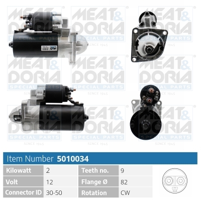 Motorino d'avviamento MEAT & DORIA 5010034