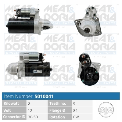 Motorino d'avviamento MEAT & DORIA 5010041