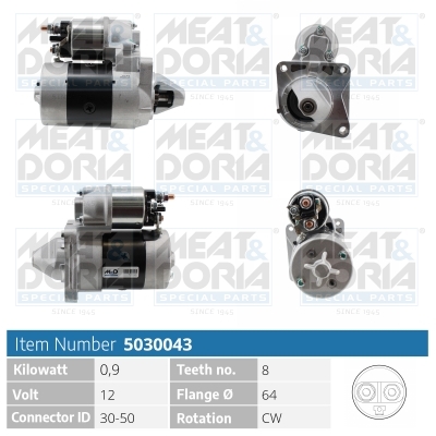 Motorino d'avviamento MEAT & DORIA 5030043
