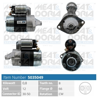 Motorino d'avviamento MEAT & DORIA 5035049