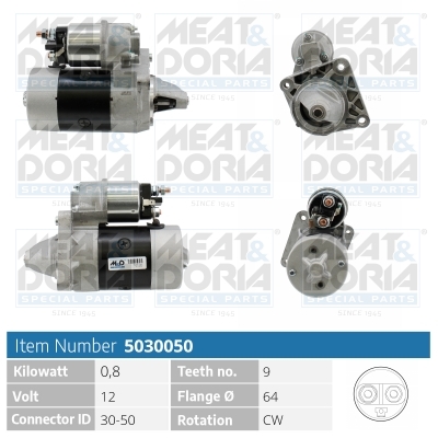 Motorino d'avviamento MEAT & DORIA 5030050