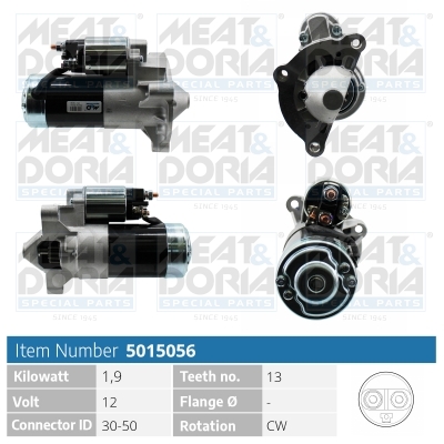 Motorino d'avviamento MEAT & DORIA 5015056