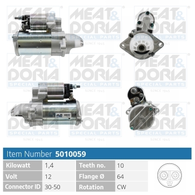 Motorino d'avviamento MEAT & DORIA 5010059