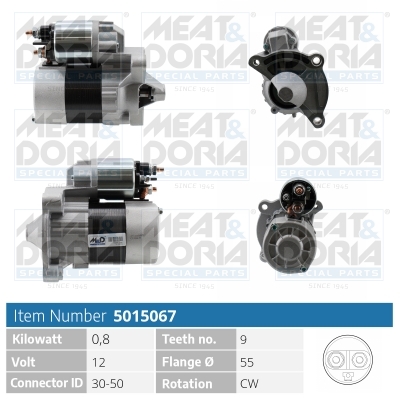 Motorino d'avviamento MEAT & DORIA 5015067