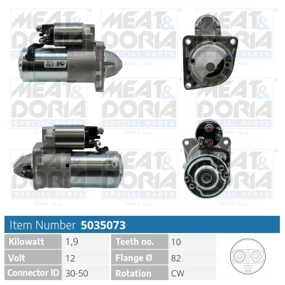 Motorino d'avviamento MEAT & DORIA 5035073