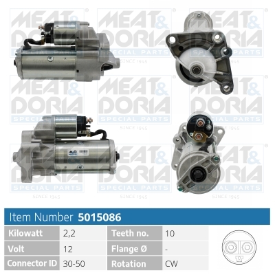 Motorino d'avviamento MEAT & DORIA 5015086