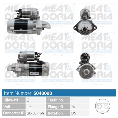 Motorino d'avviamento MEAT & DORIA 5040090