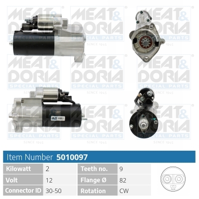 Motorino d'avviamento MEAT & DORIA 5010097