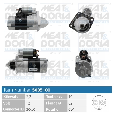 Motorino d'avviamento MEAT & DORIA 5035100