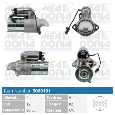 Motorino d'avviamento MEAT & DORIA 5060101