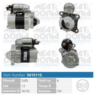 Motorino d'avviamento MEAT & DORIA 5015115