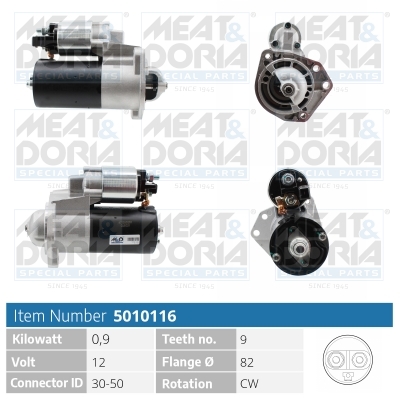 Motorino d'avviamento MEAT & DORIA 5010116