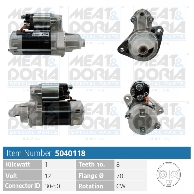 Motorino d'avviamento MEAT & DORIA 5040118