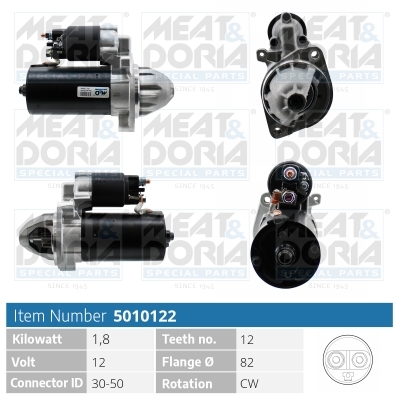 Motorino d'avviamento MEAT & DORIA 5010122