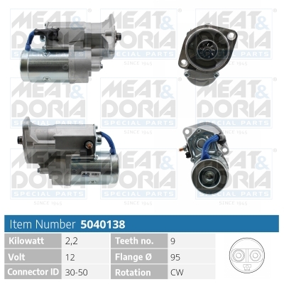 Motorino d'avviamento MEAT & DORIA 5040138