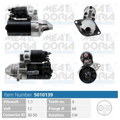Motorino d'avviamento MEAT & DORIA 5010139