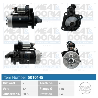 Motorino d'avviamento MEAT & DORIA 5010145