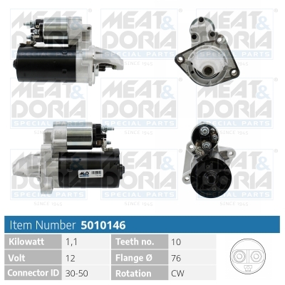 Motorino d'avviamento MEAT & DORIA 5010146