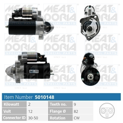 Motorino d'avviamento MEAT & DORIA 5010148